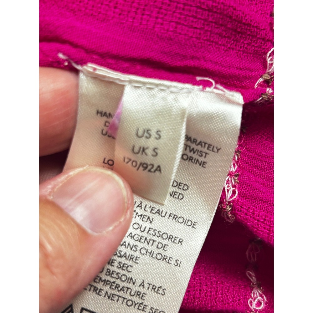 NWT Free People Mini Dress Women S Malibu Pink Boho Embroidered 02178 - Picture 2 of 14
